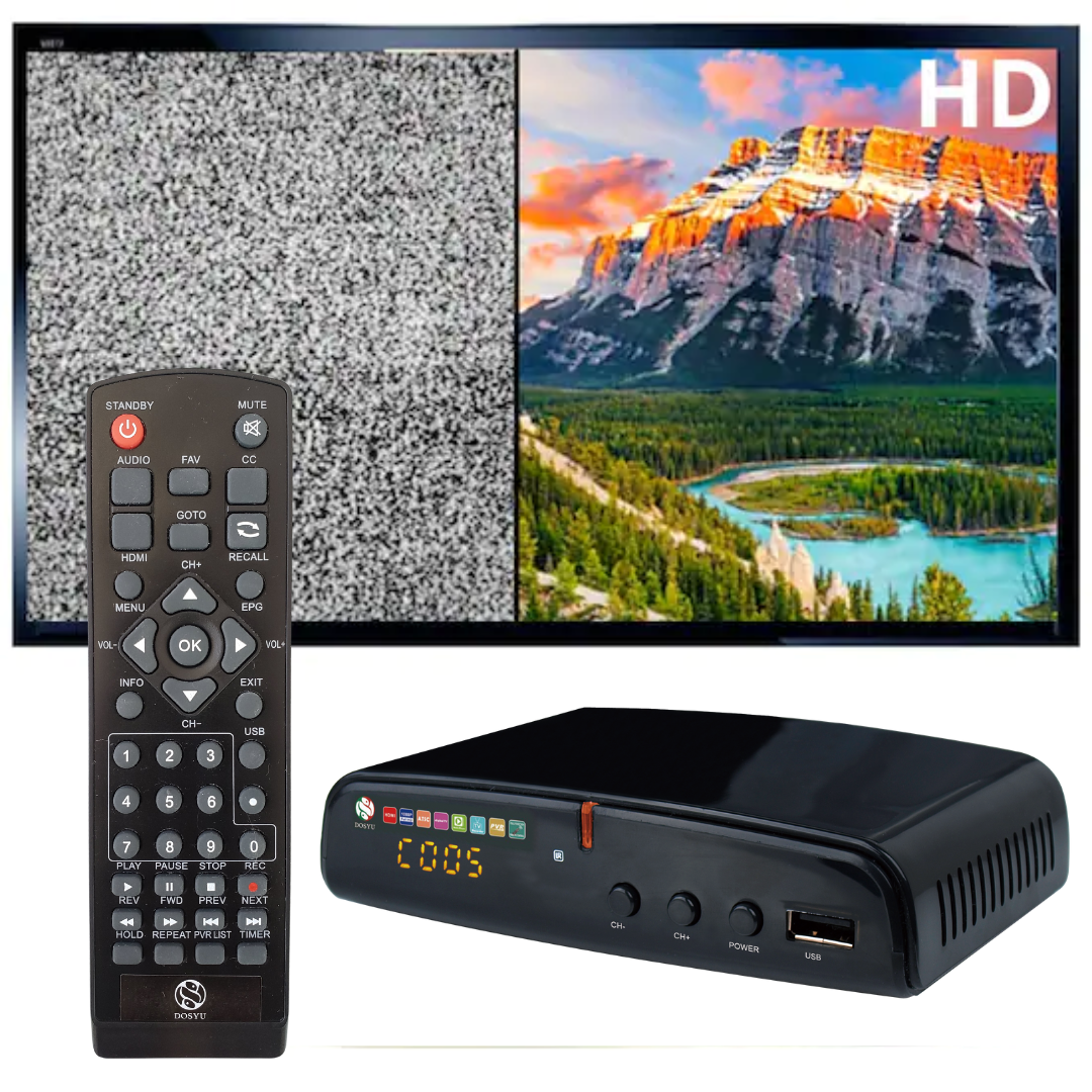 Convertidor 03 Decodificador Digital Señal Analoga Hd DOSYU