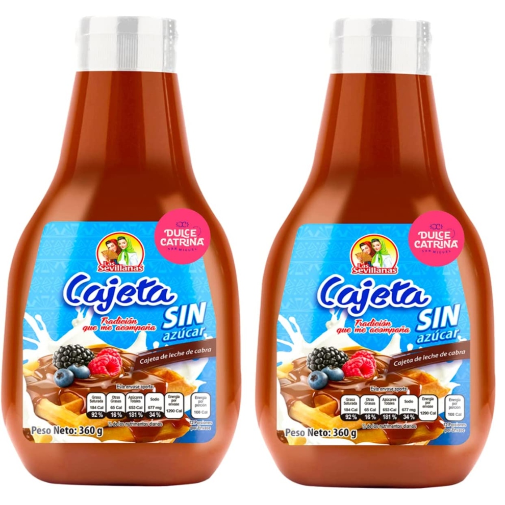 Cajeta Las Sevillanas Squeeze 2 piezas de 360 g