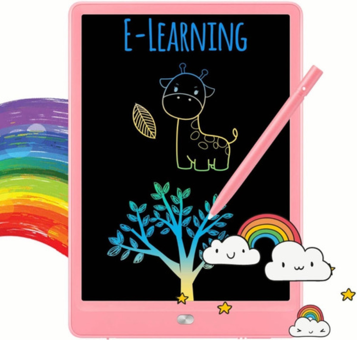 Tableta De Escritura Lcd De 10 Pulgadas Para Niños Rosa