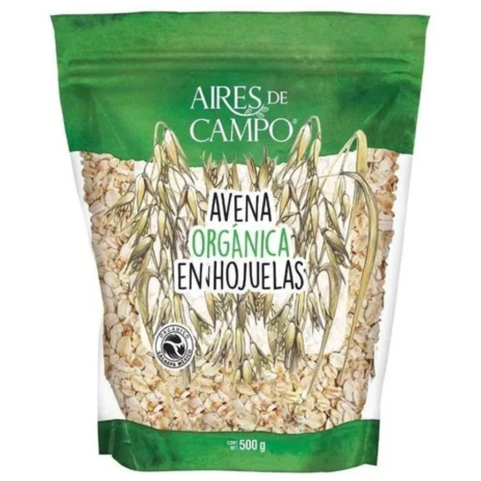 Paquete Hojuelas de Avena Aires de Campo Orgánica 2 bolsas de 500 g 