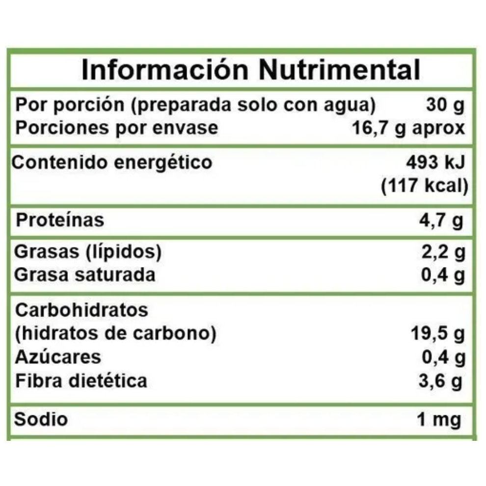 Paquete Hojuelas de Avena Aires de Campo Orgánica 2 bolsas de 500 g 