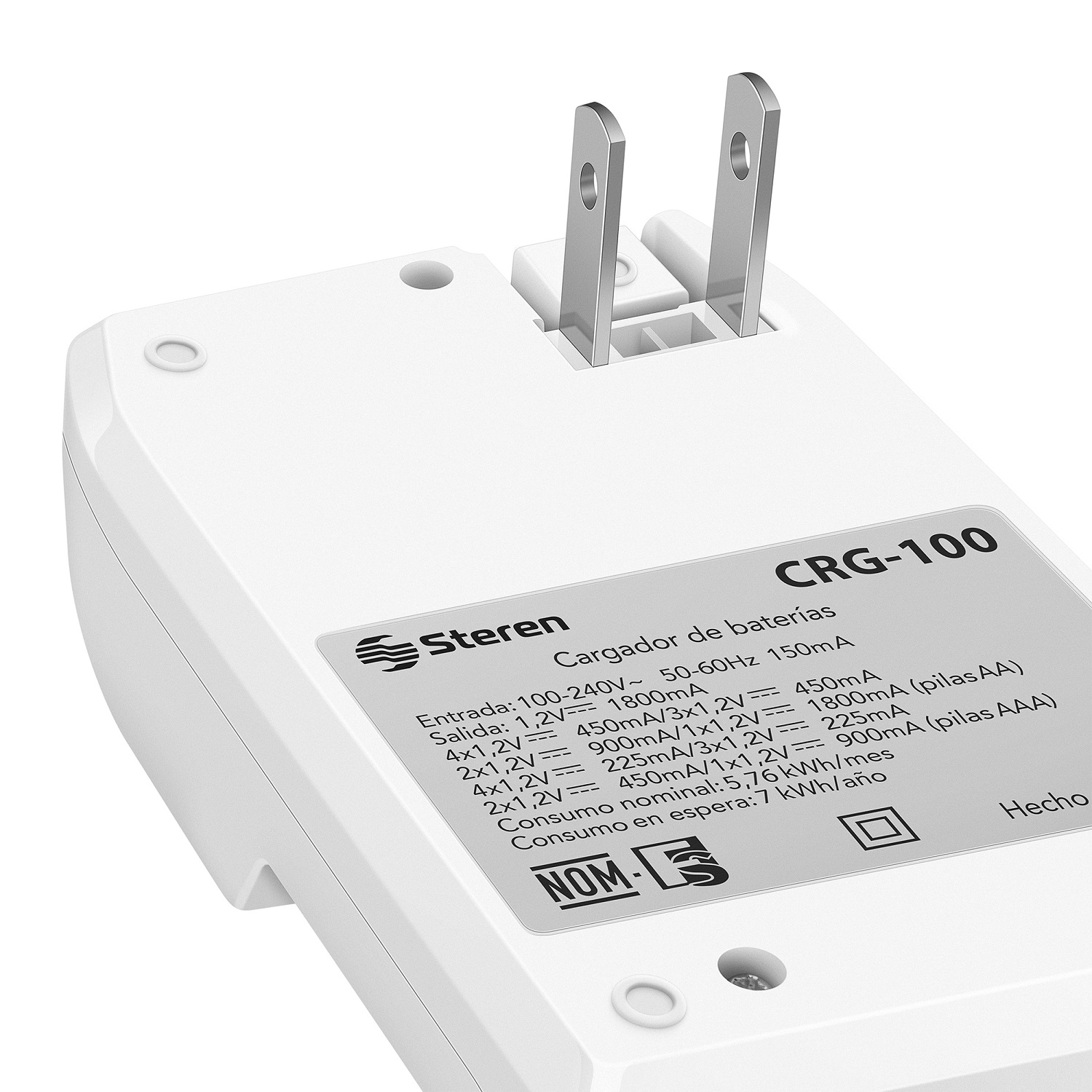 Cargador Rápido De Pilas Aa Y Aaa . Incluye 4 Pi | Crg-100 