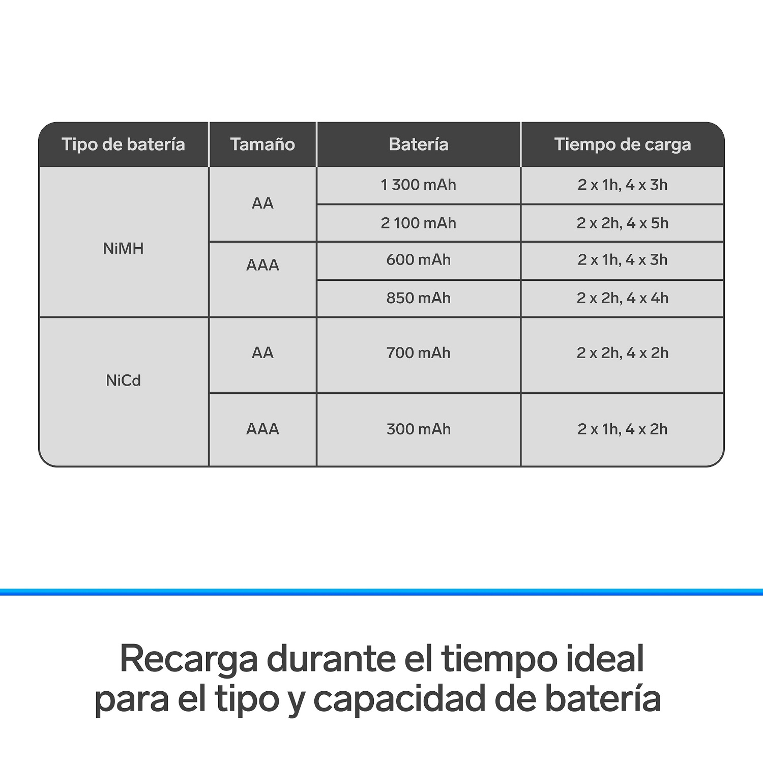 Cargador Rápido De Pilas Aa Y Aaa . Incluye 4 Pi | Crg-100 