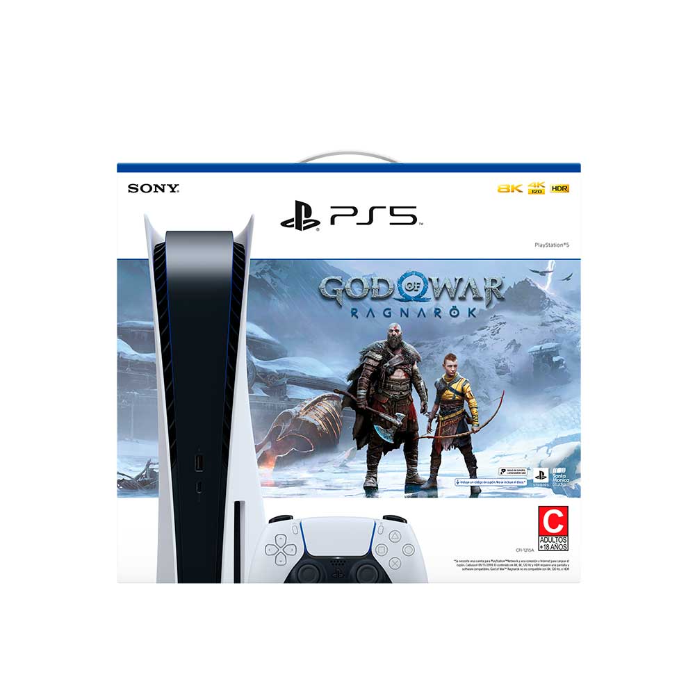 Bundle Consola PlayStation 5 Estándar Edition  God of War Ragnarok