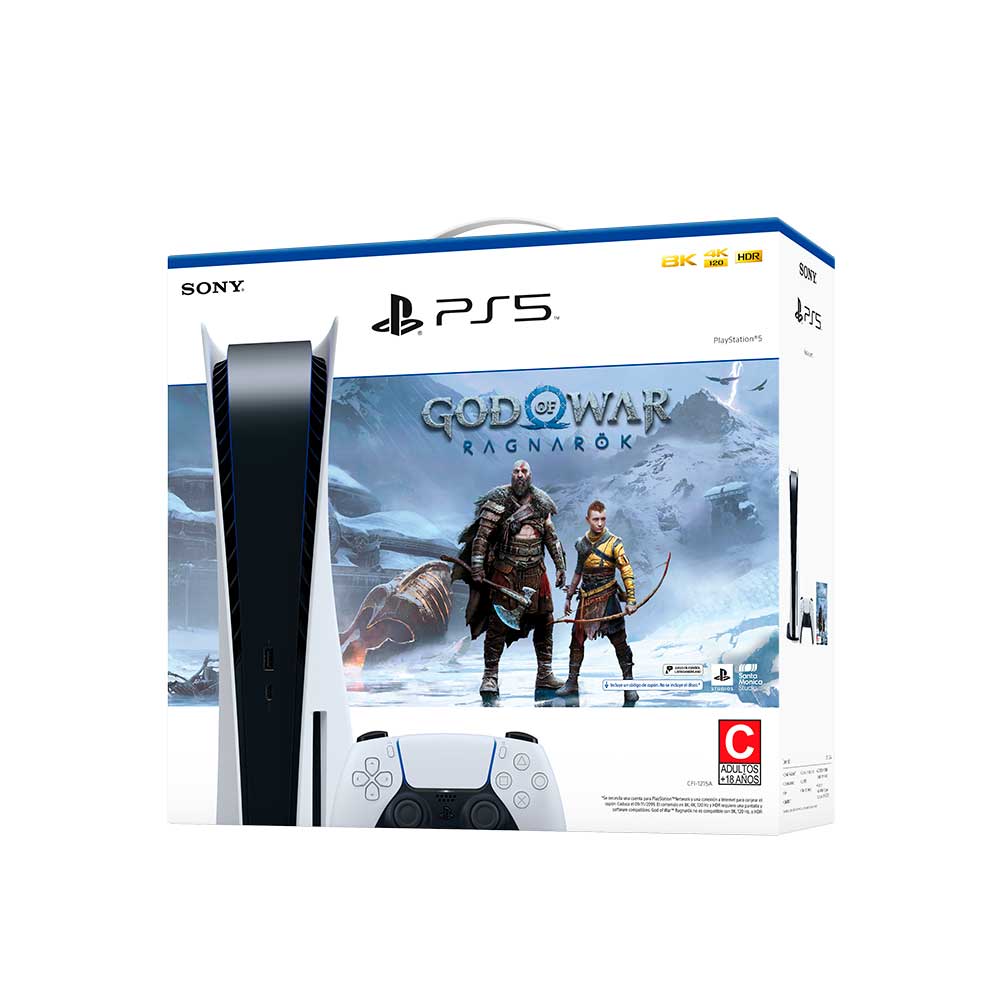 Bundle Consola PlayStation 5 Estándar Edition  God of War Ragnarok