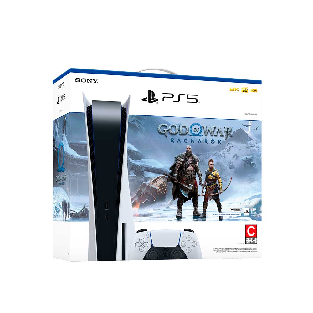 Bundle Consola PlayStation 5 Estándar Edition  God of War Ragnarok