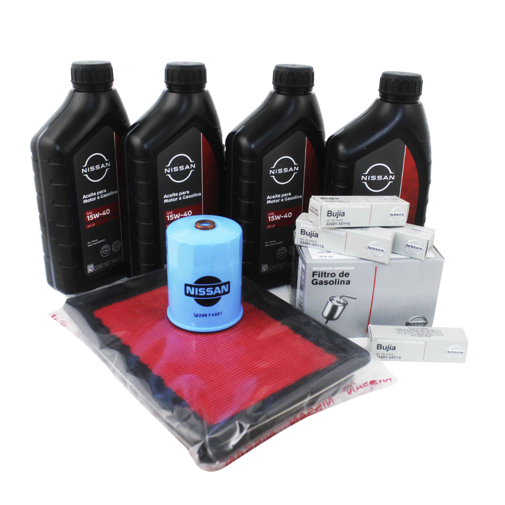 Kit de afinación completo original Nissan Tsuru III 1992-2017 Aceite 15w30