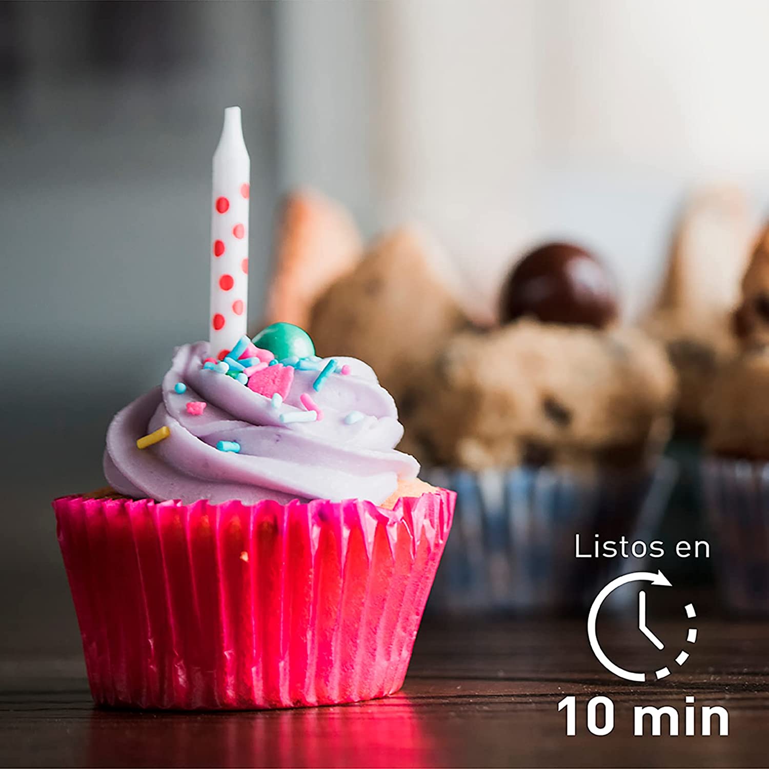 Máquina para hacer 4 Cupcakes CUPCAKE-CO Color Rosa Taurus