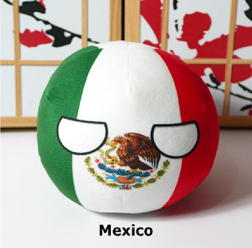 Peluche Countryball Mexicobolita 20 cm