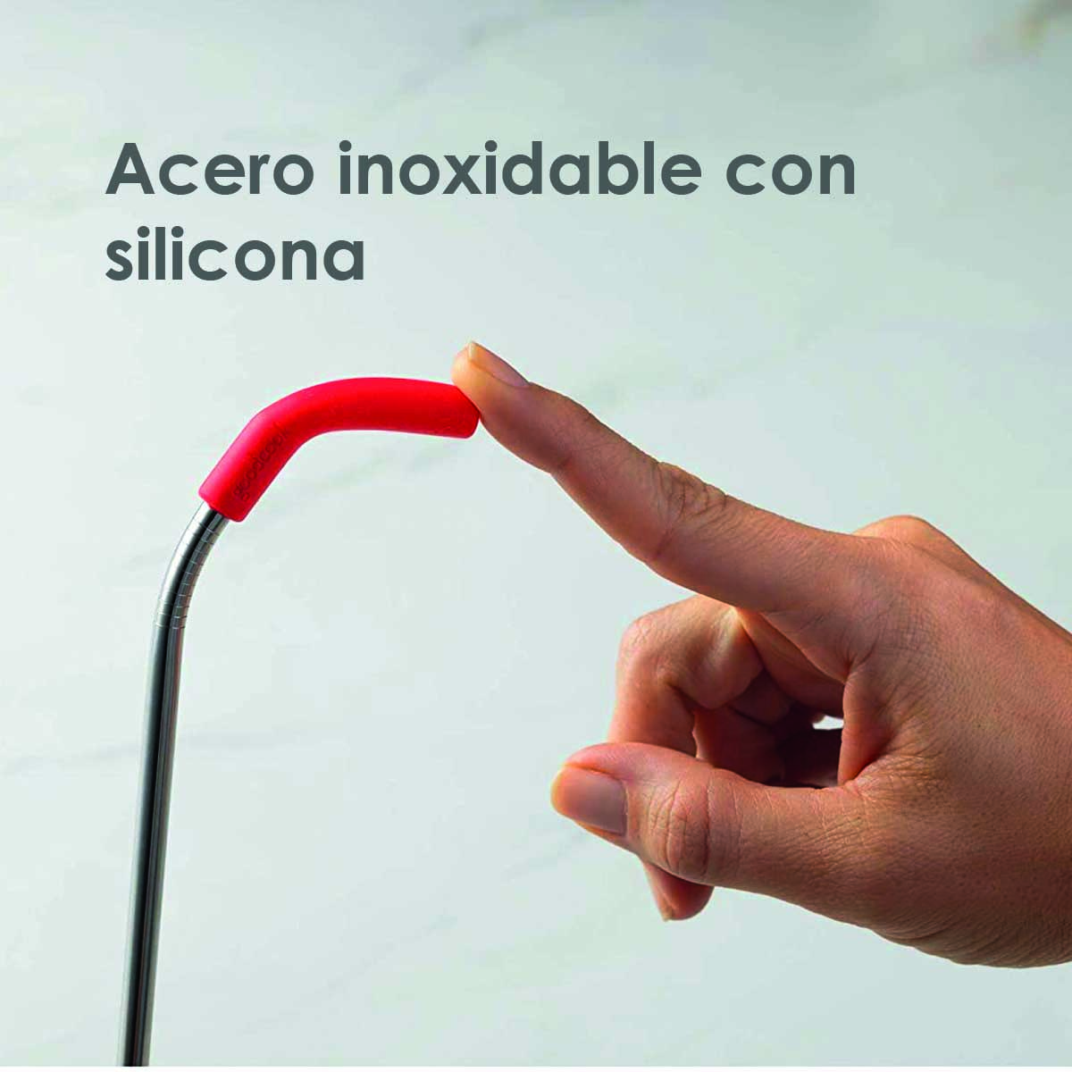 Set 36 piezas popotes de acero inoxidable con punta de silicona reutilizables y cepillos limpiadores