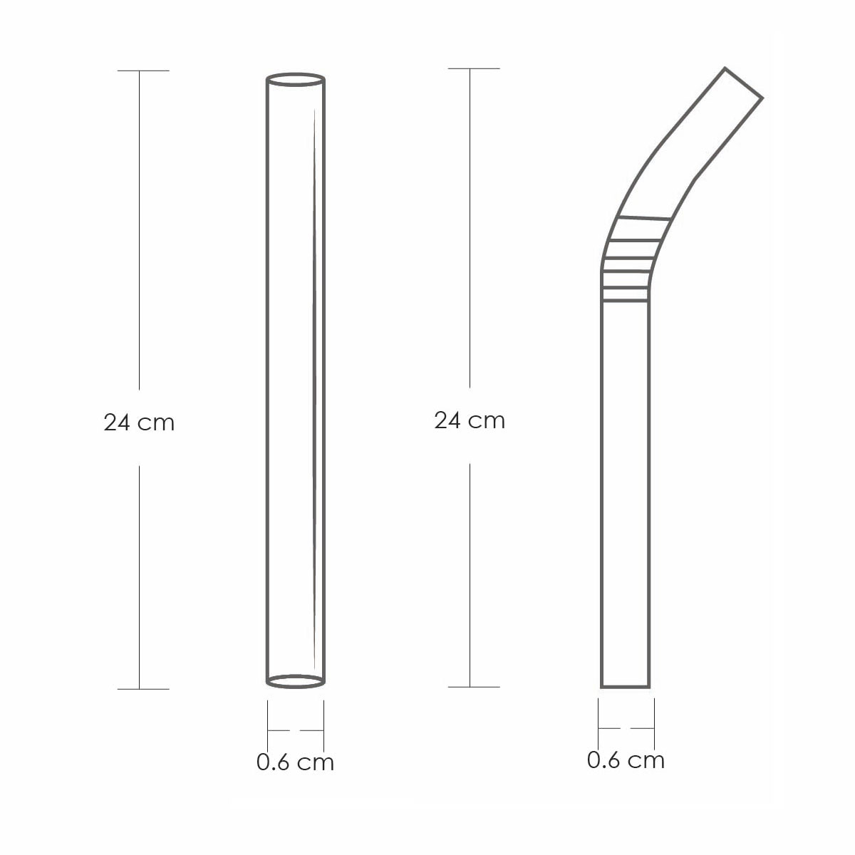 Paquete de 100 popotes de acero inoxidable reutilizables (mixtos)
