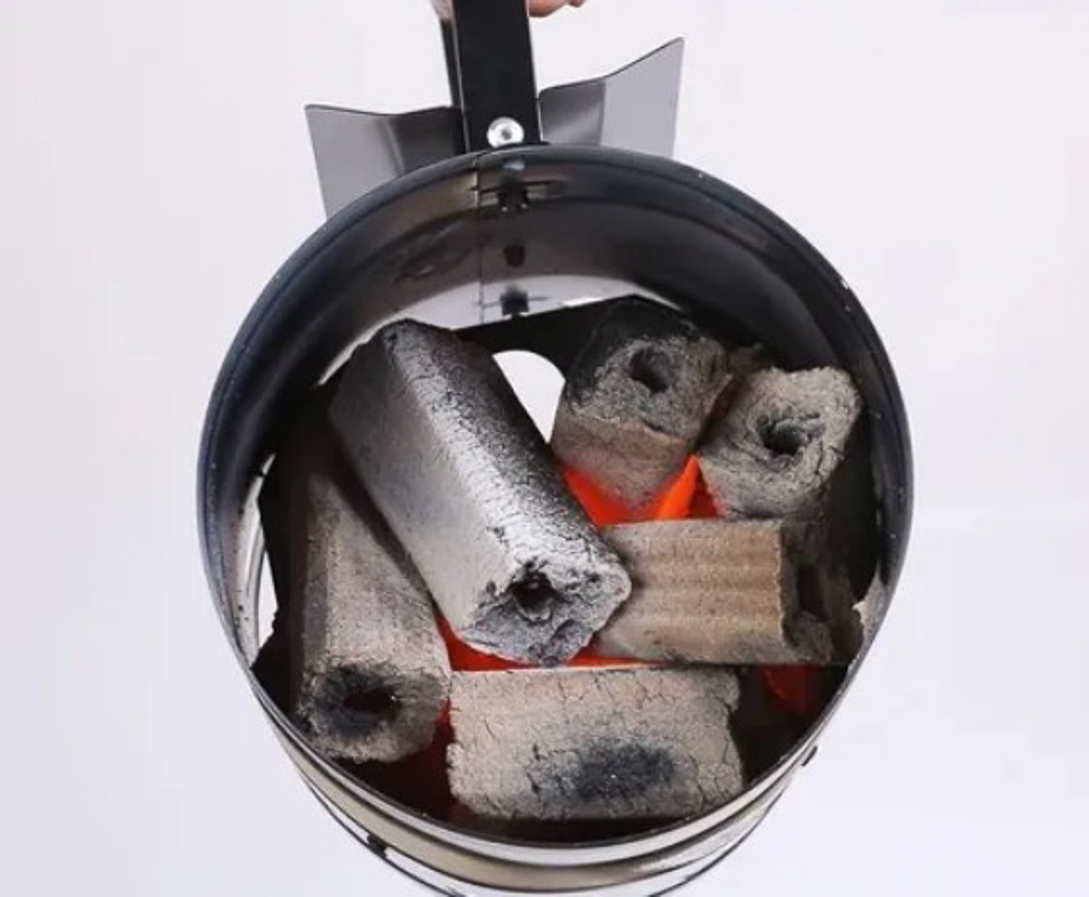 Iniciador de fuego carbón leña carne asada 