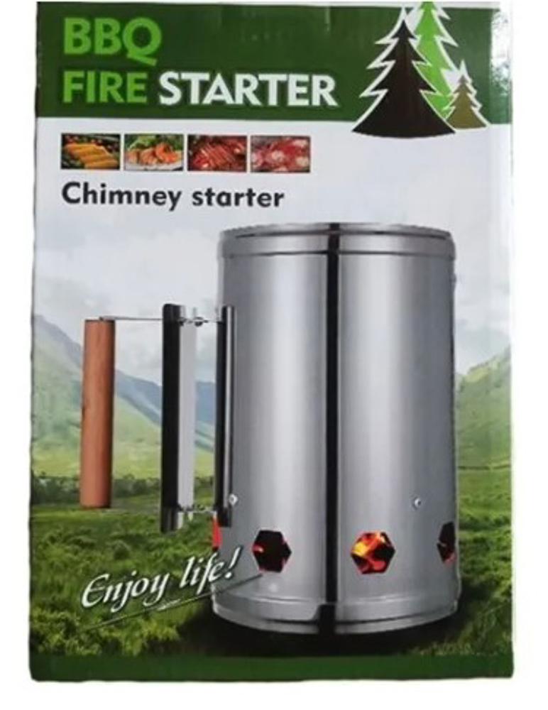 Iniciador de fuego carbón leña carne asada 