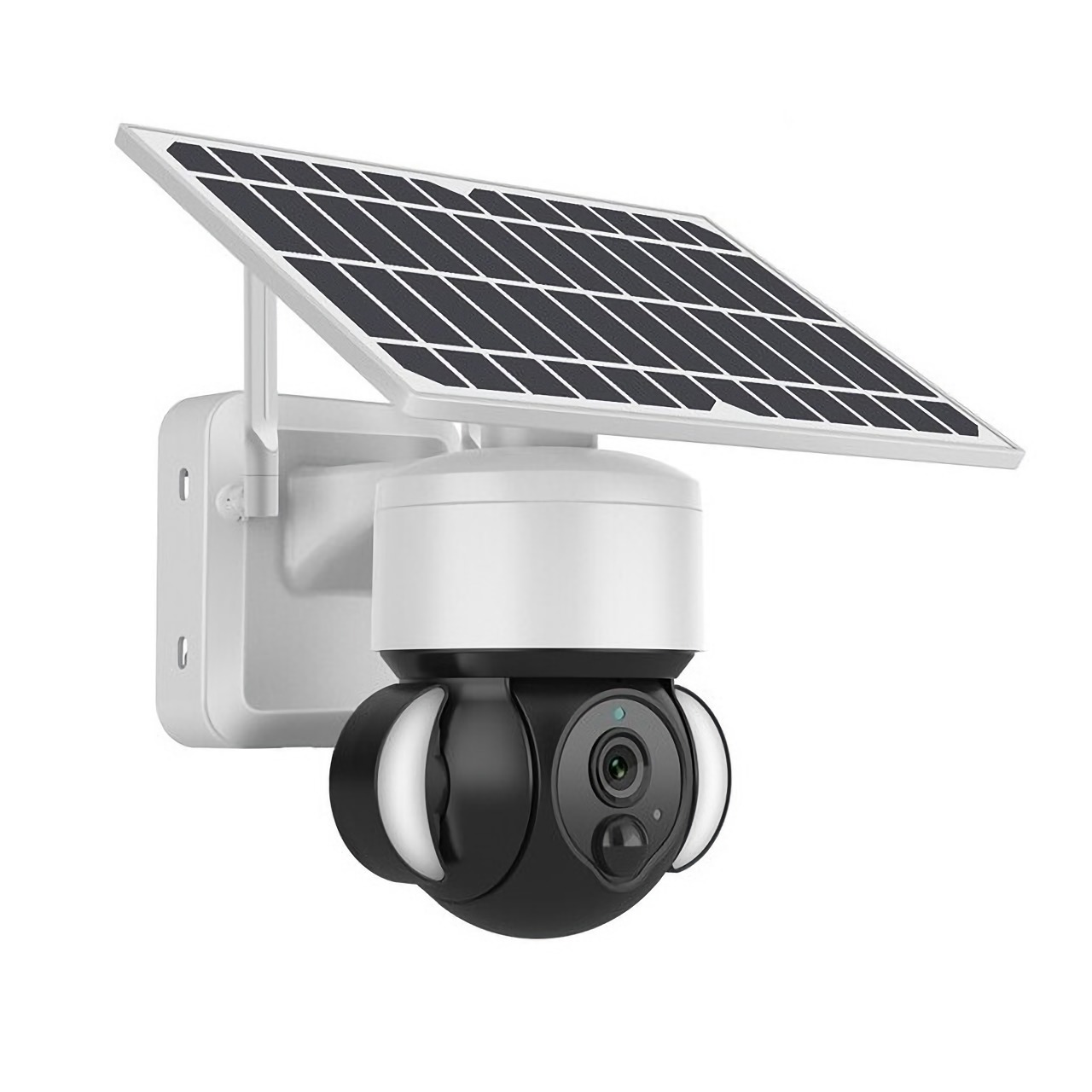 Camara de Seguridad Solar para Videovigilancia con 1080p 800 Lumen Panel Solar Microfono Vision Nocturna WiFi Sensor de Movimiento Resistente al Agua Almacena en Nube o Memoria SD / Master / IOT-CAMSOLTUYA