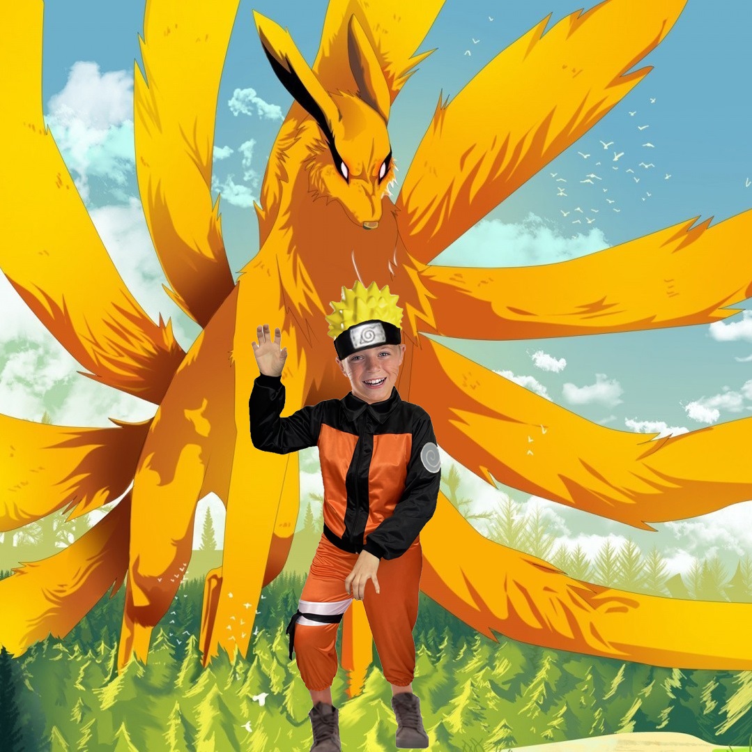 Disfraces Anime - Traje de Ninja - Cosplay Naruto Uzumaki - Disfraz de Halloween