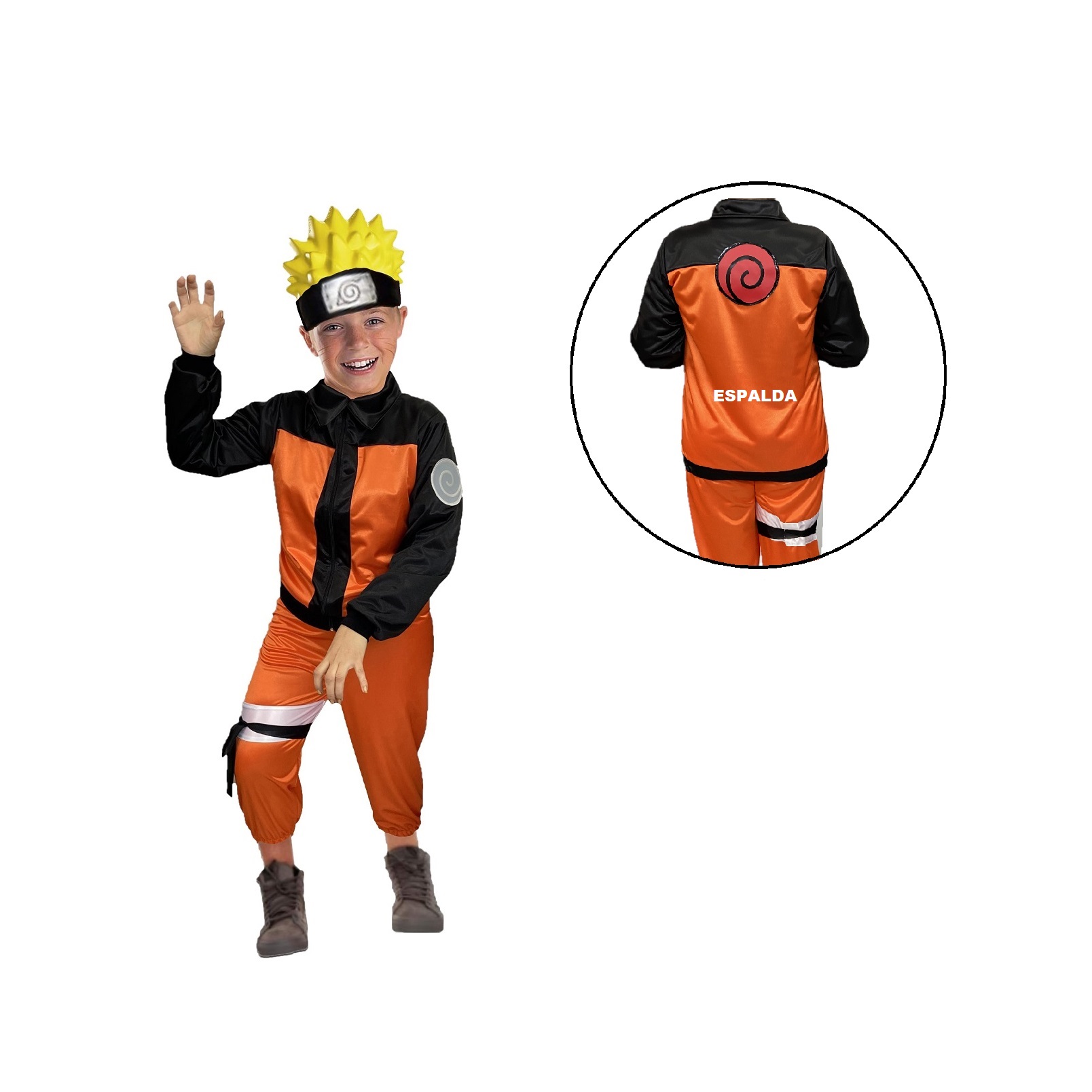 Disfraces Anime - Traje de Ninja - Cosplay Naruto Uzumaki - Disfraz de Halloween
