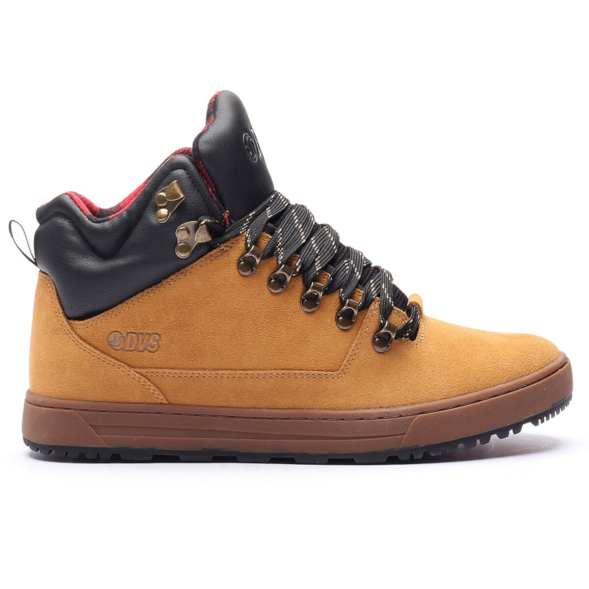 Tenis DVS Vanguard 200 CHAMOIS BLACK RED SUEDE.