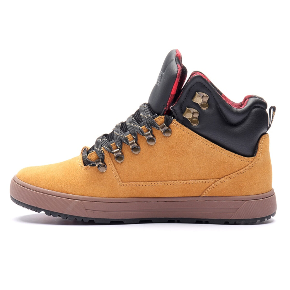 Tenis DVS Vanguard 200 CHAMOIS BLACK RED SUEDE.