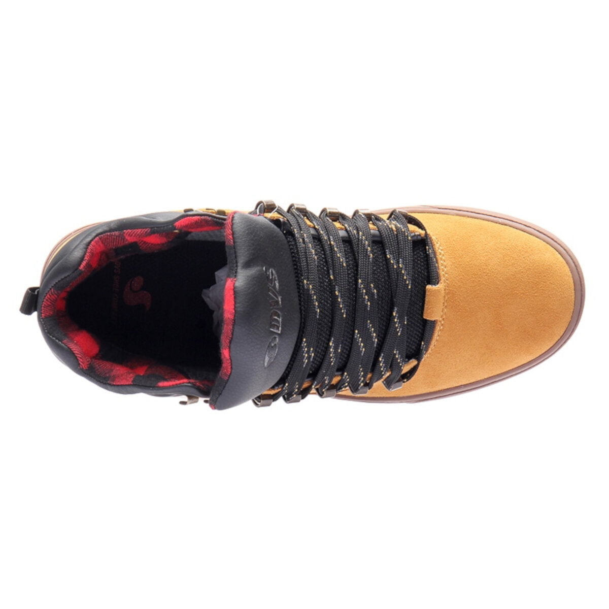 Tenis DVS Vanguard 200 CHAMOIS BLACK RED SUEDE.