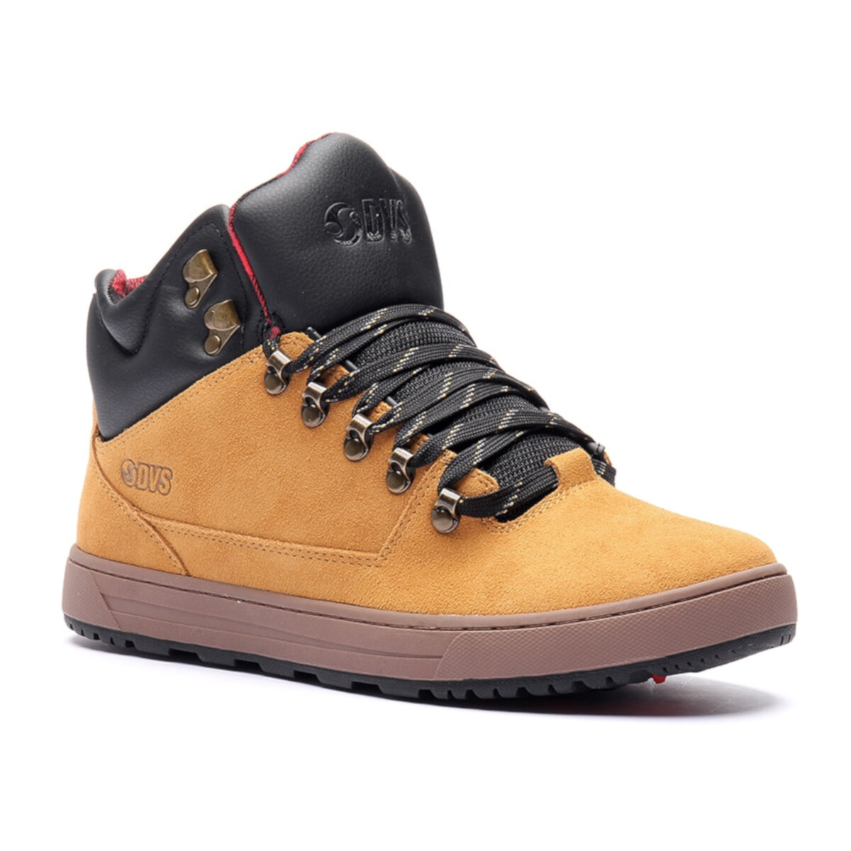 Tenis DVS Vanguard 200 CHAMOIS BLACK RED SUEDE.