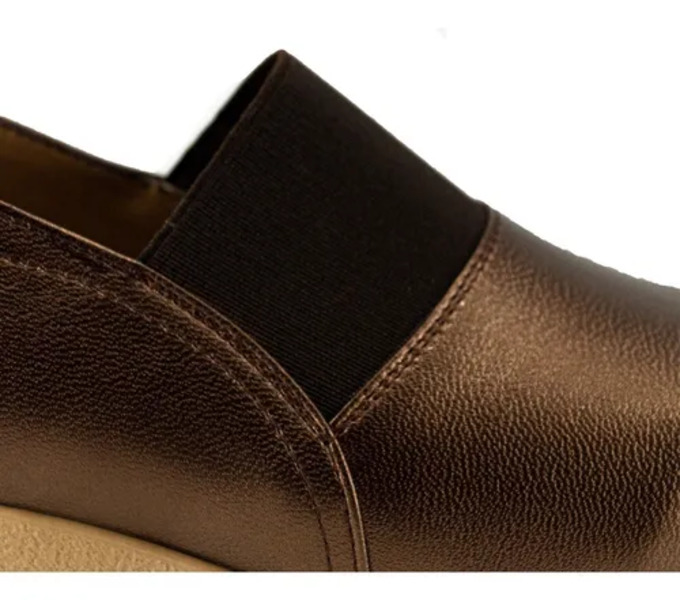 Zapato Comodo Y Suave De Dama Gonzer Mod Málaga Cobre