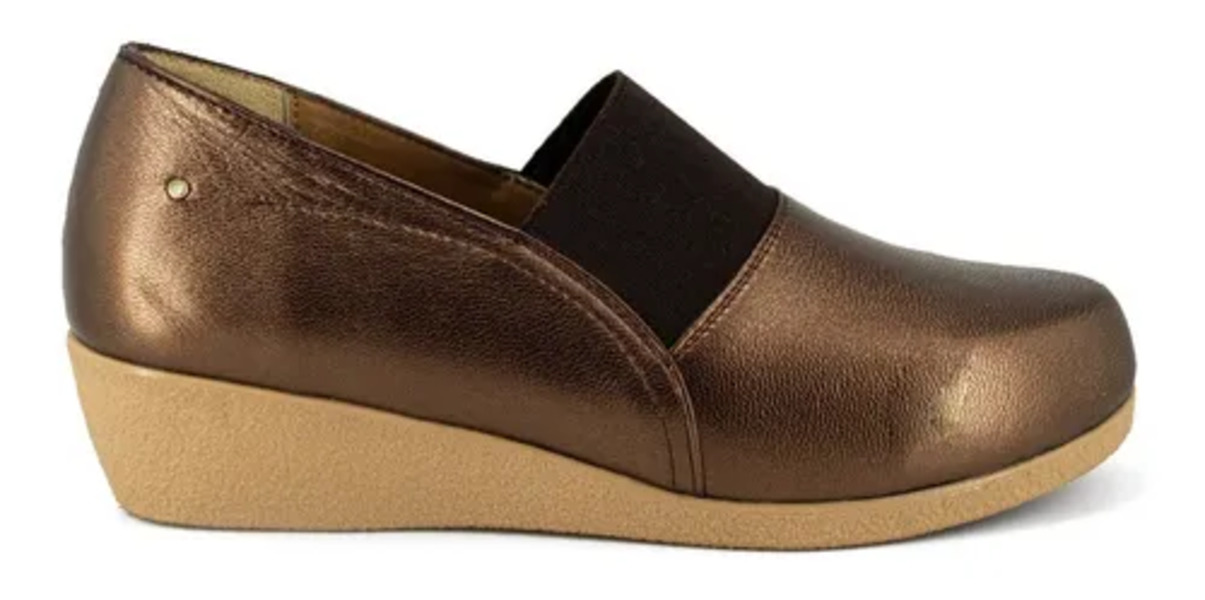 Zapato Comodo Y Suave De Dama Gonzer Mod Málaga Cobre