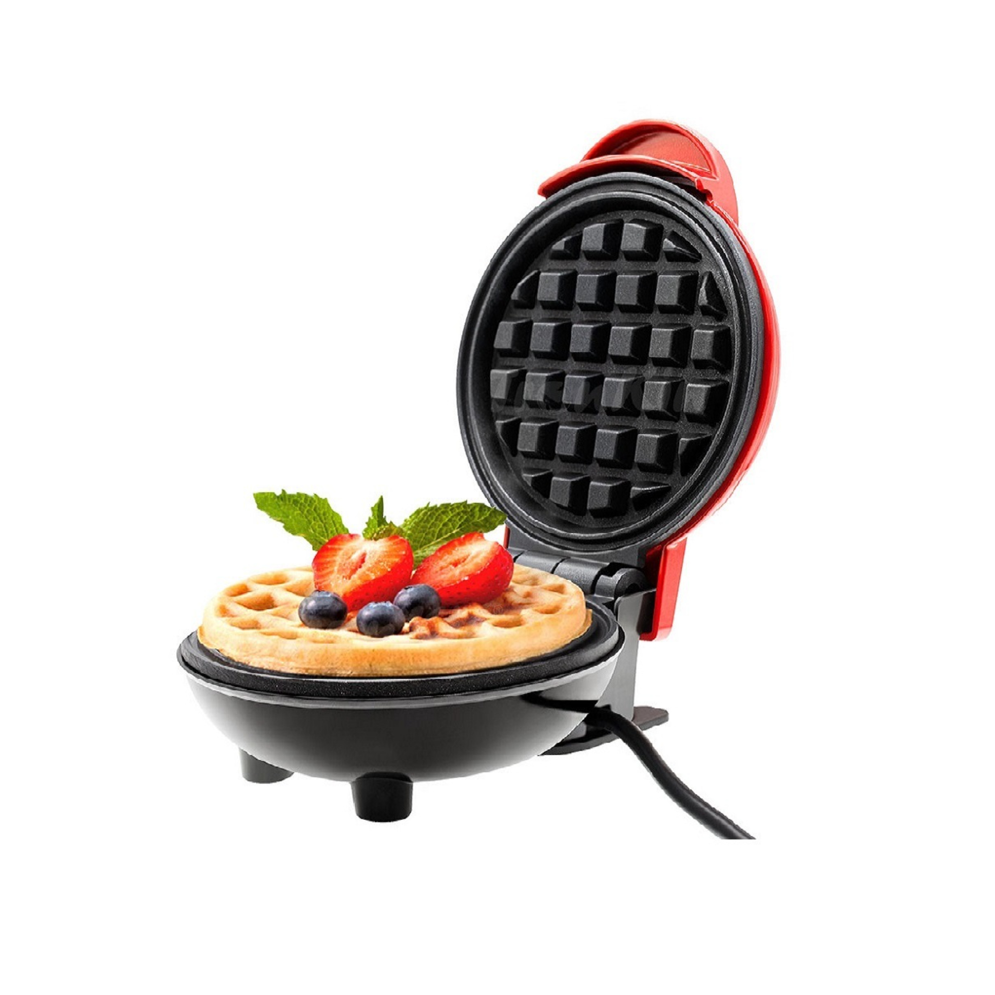 Combo Hervidor De Huevos Y Waflera Mini Pink Garlic