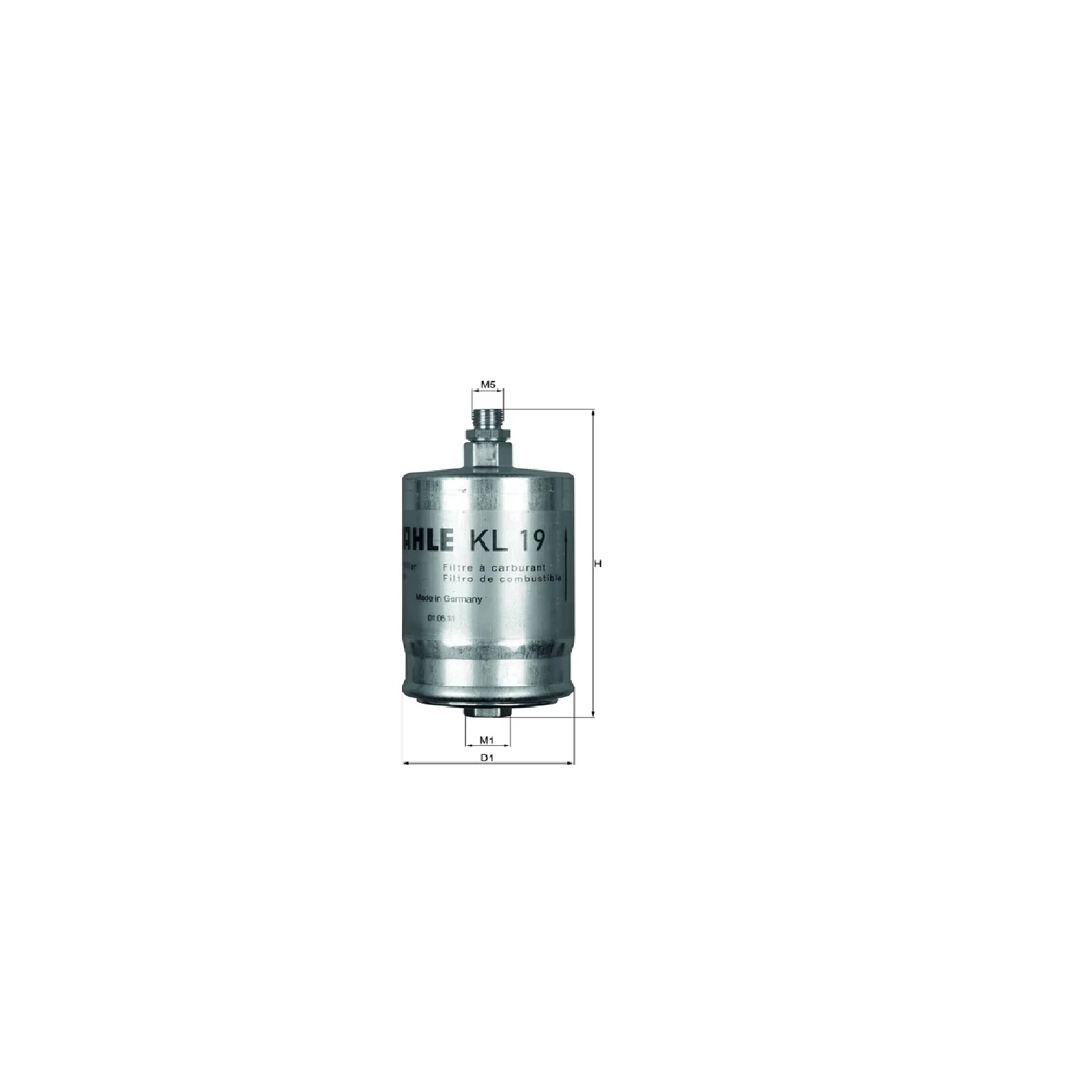 Filtro De Gasolina Mercedes Benz 1971-1986 Kl19 Mahle