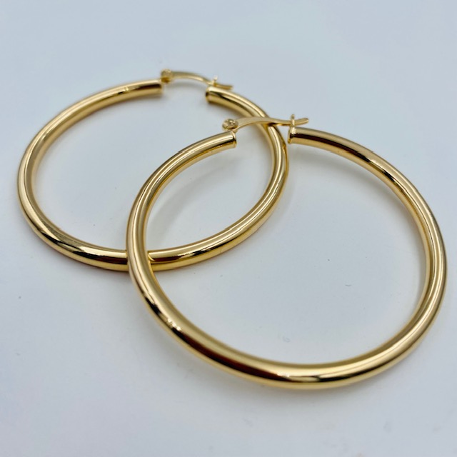 Arracadas Diva Doradas - Baño de oro 18k