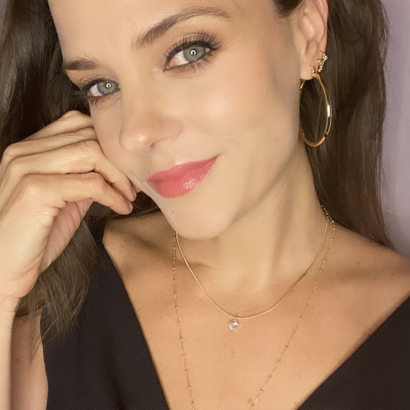 Arracadas Diva Doradas - Baño de oro 18k