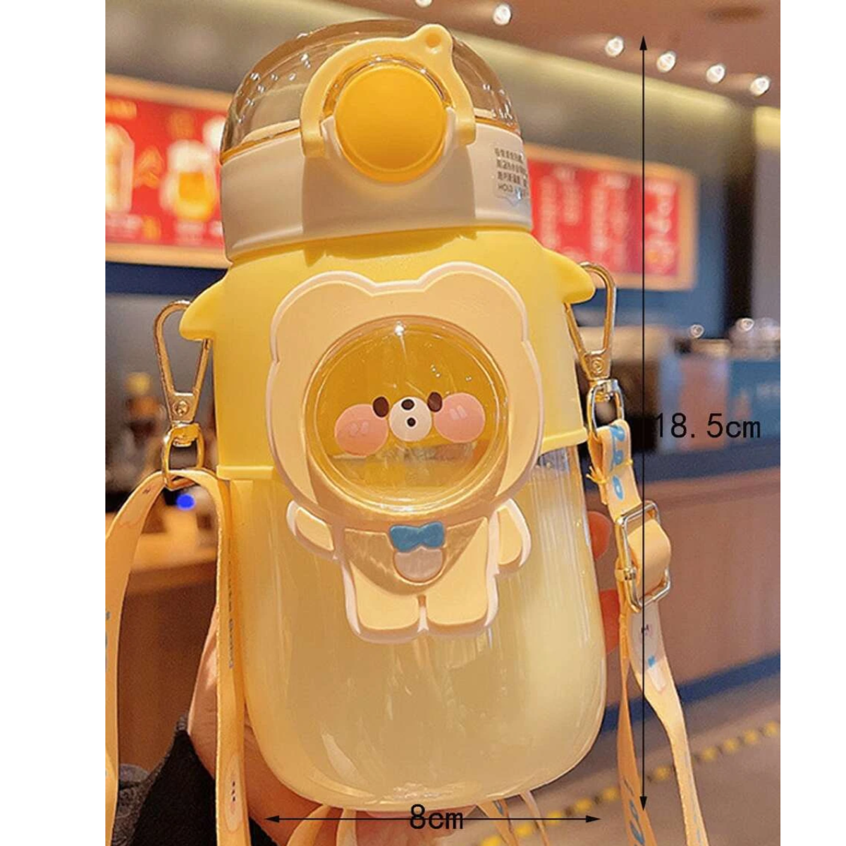 Termo Agua Diseño Osito Biberon Moda Mujer Niña Kawaii 750ML