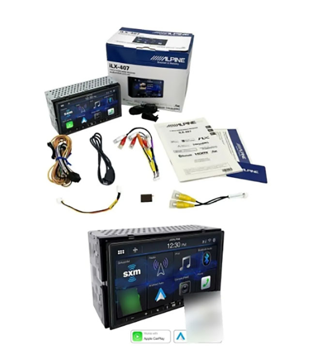 Pantalla Doble Din Alpine Ilx-407 Carplay Androidauto Hd Bt