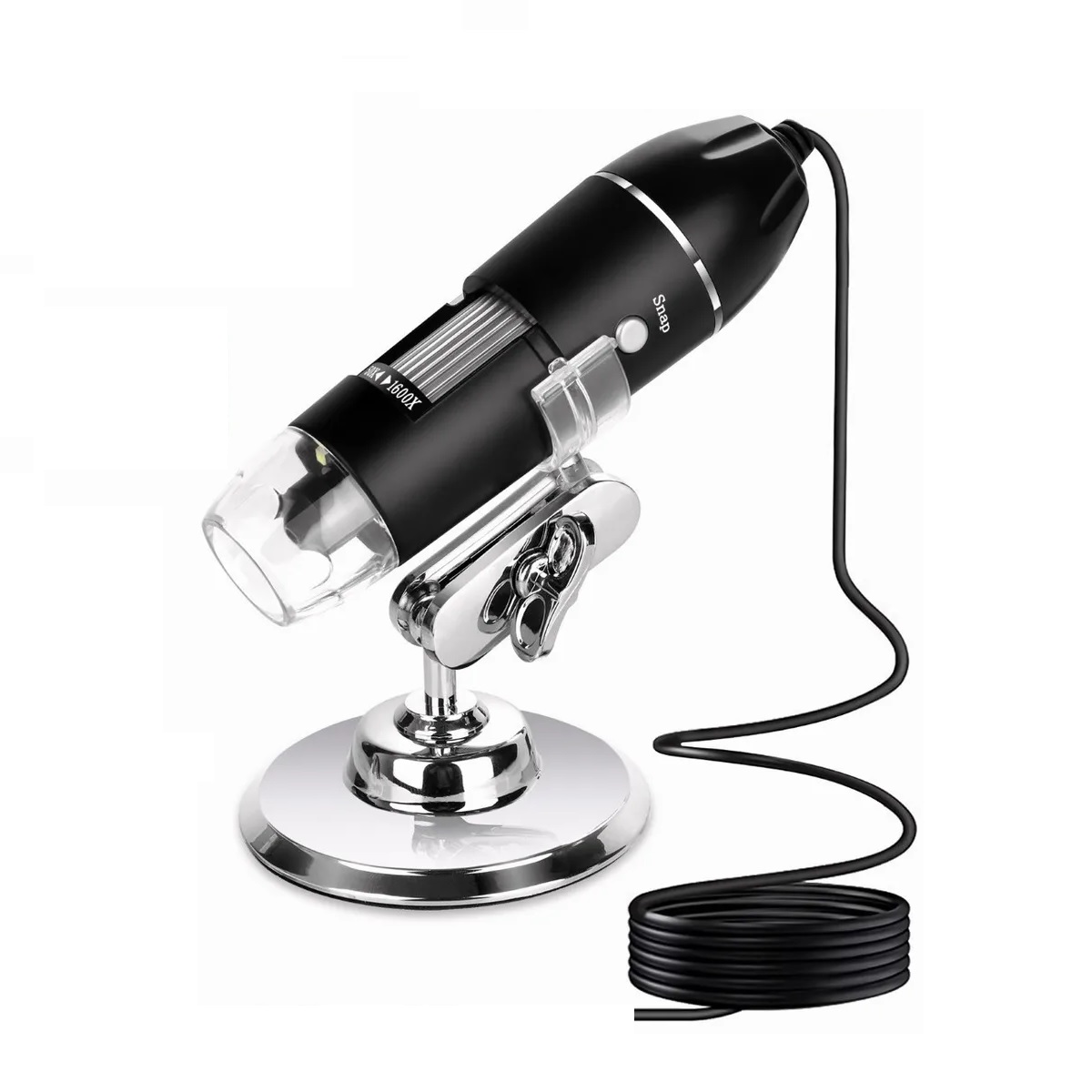 3 En 1 Microscopio Digital Usb 1600x Zoom Optico Hd 8 Leds