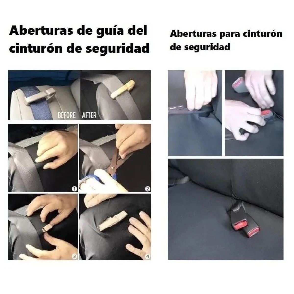 Juego Fundas Para Asientos De Auto Universal 9 Piezas Rojo