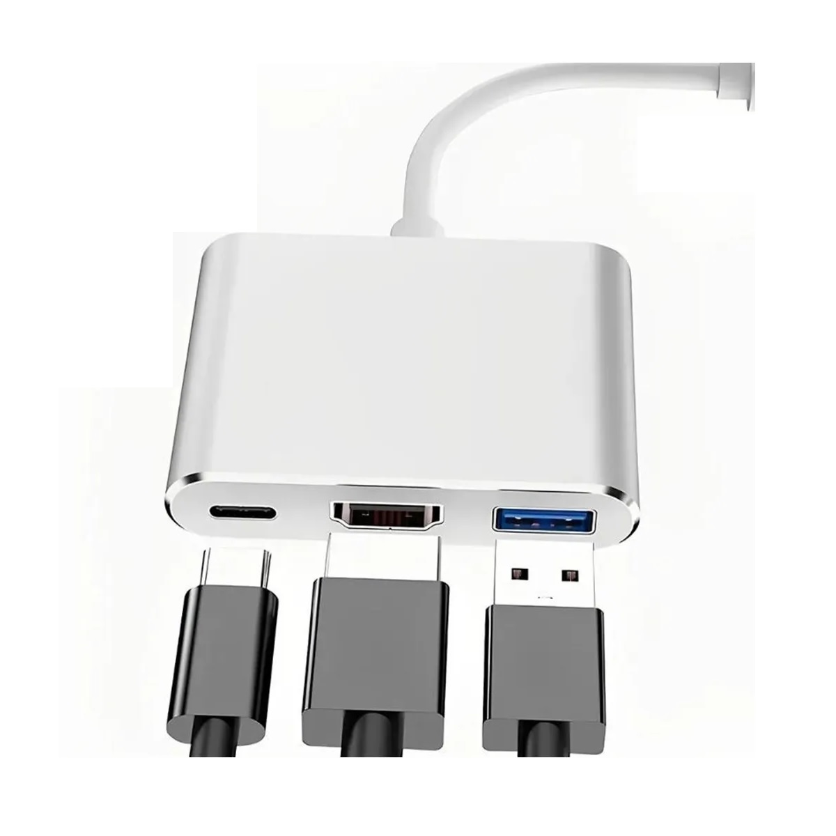 Adaptador Convertidor Hub Usb C A Hdmi 4k Usb 3.0 Y Tipo C
