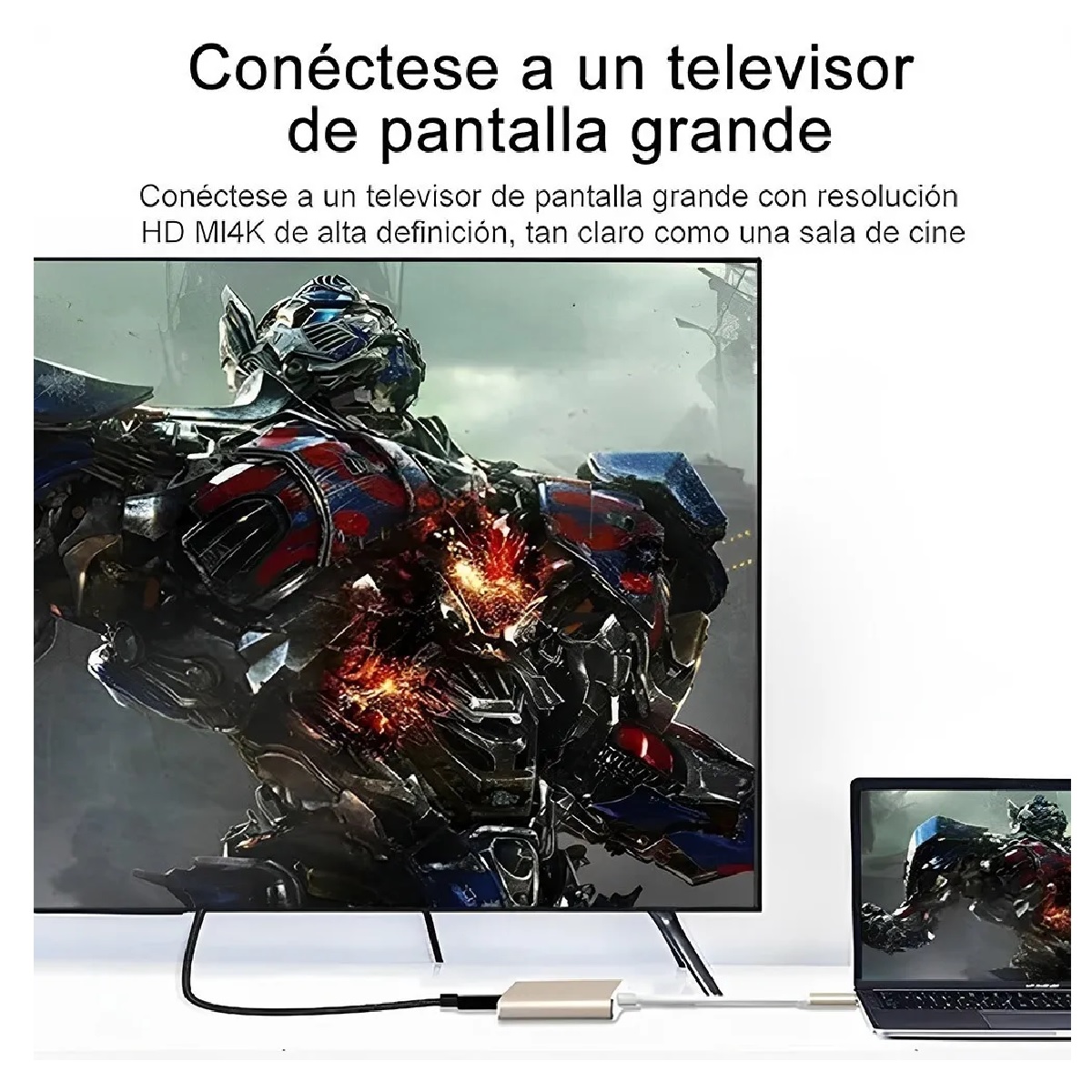 Adaptador Convertidor Hub Usb C A Hdmi 4k Usb 3.0 Y Tipo C