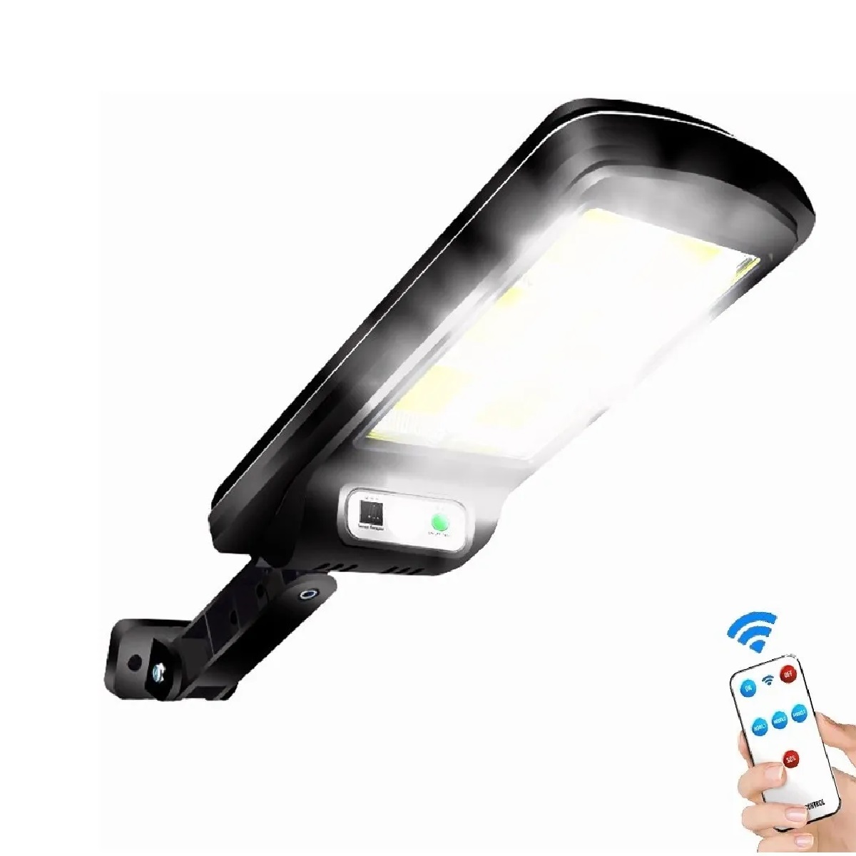 Lámpara Solar 120 Led Iluminación De Pared Exterior Jardín