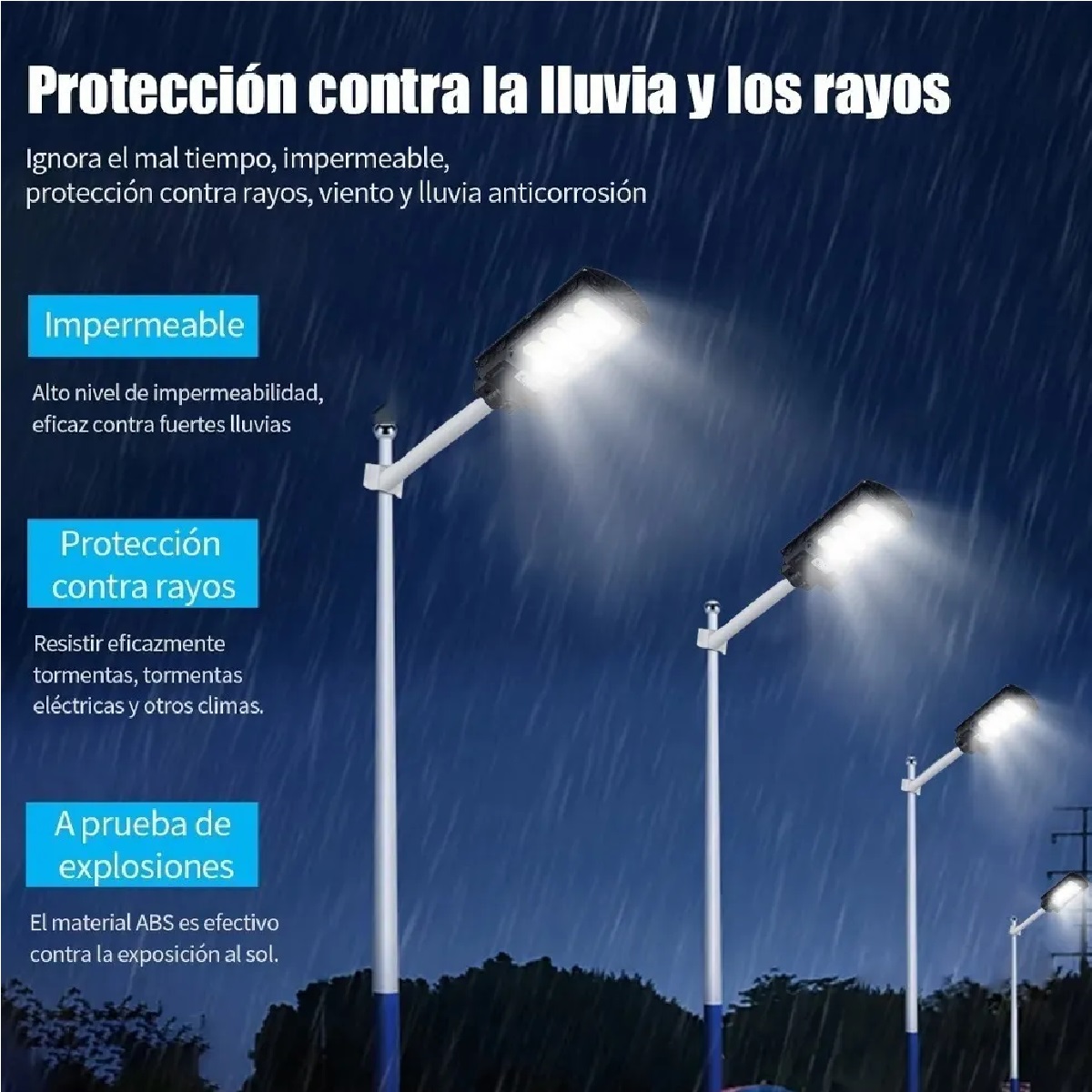 Lámpara Led Solar 300w Luminaria Suburbana Alumbrado Público