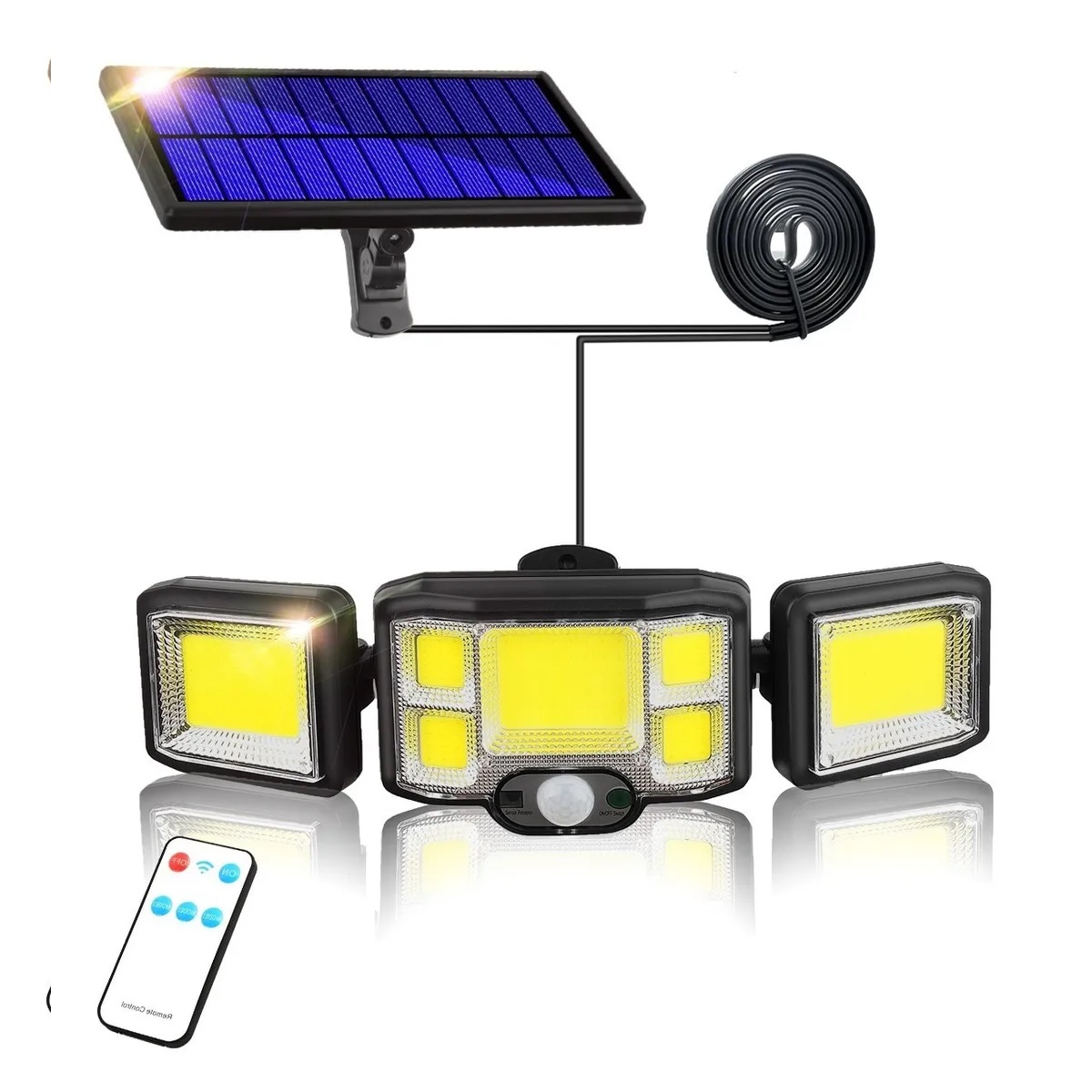 GENERICO Lampara foco Solar Exterior 600w Led para jardín Patio