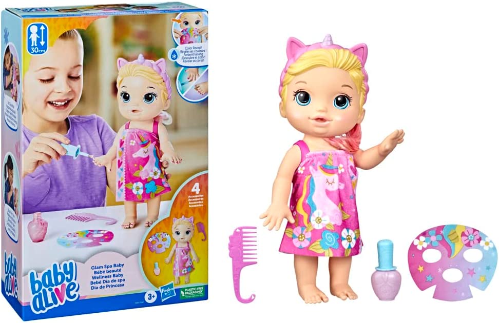 Baby Alive Bebe Dia De Spa Muñeca 32cm Hasbro