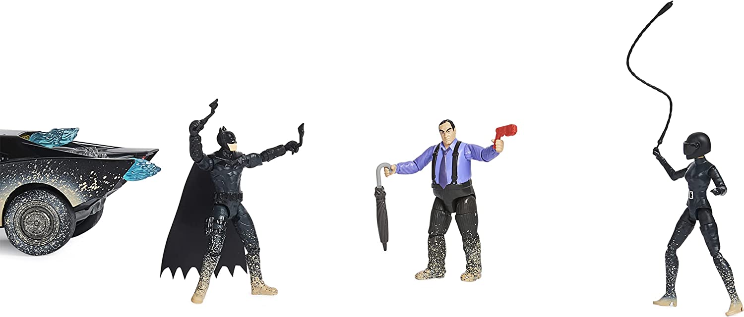 Ultimate Batman Set Con 3 Personajes Y Batimovil