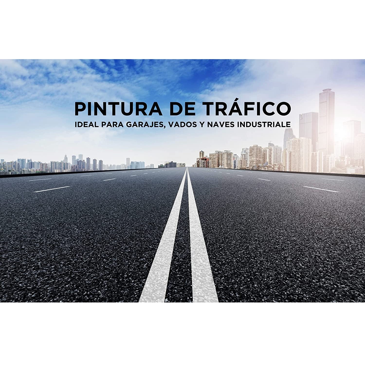 Pintura de Tráfico Blanco SCT 4 Lt Marca Acuario HA15340