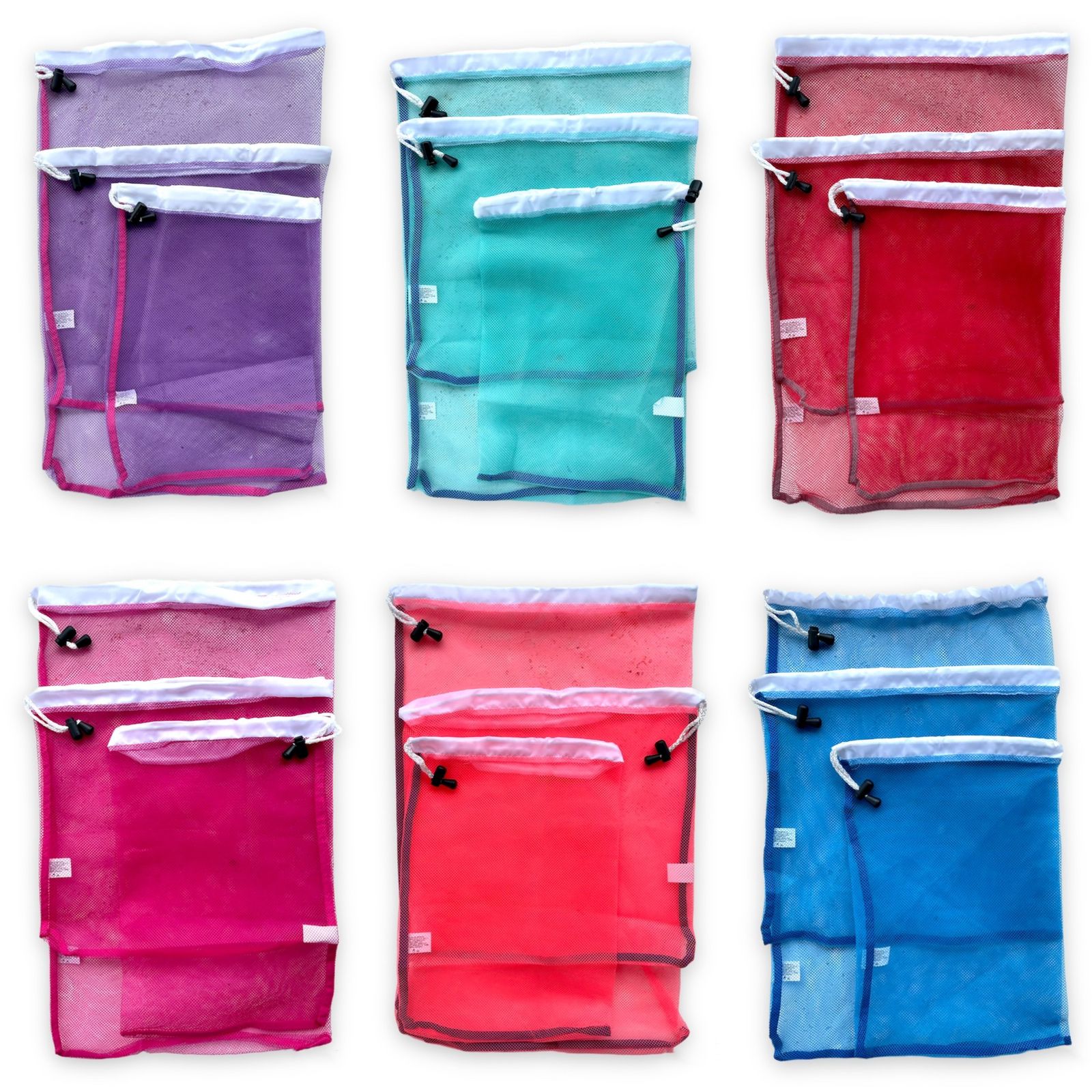 Costal Bolsa Para Super Frutas Verduras Multicolor 24 Piezas Lyndo