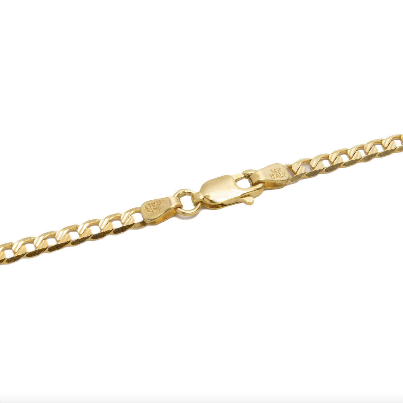 Esclava Barbada 16 cm x 3 mm Niña/Niño/Bebé Oro Italiano 14 Kilates.