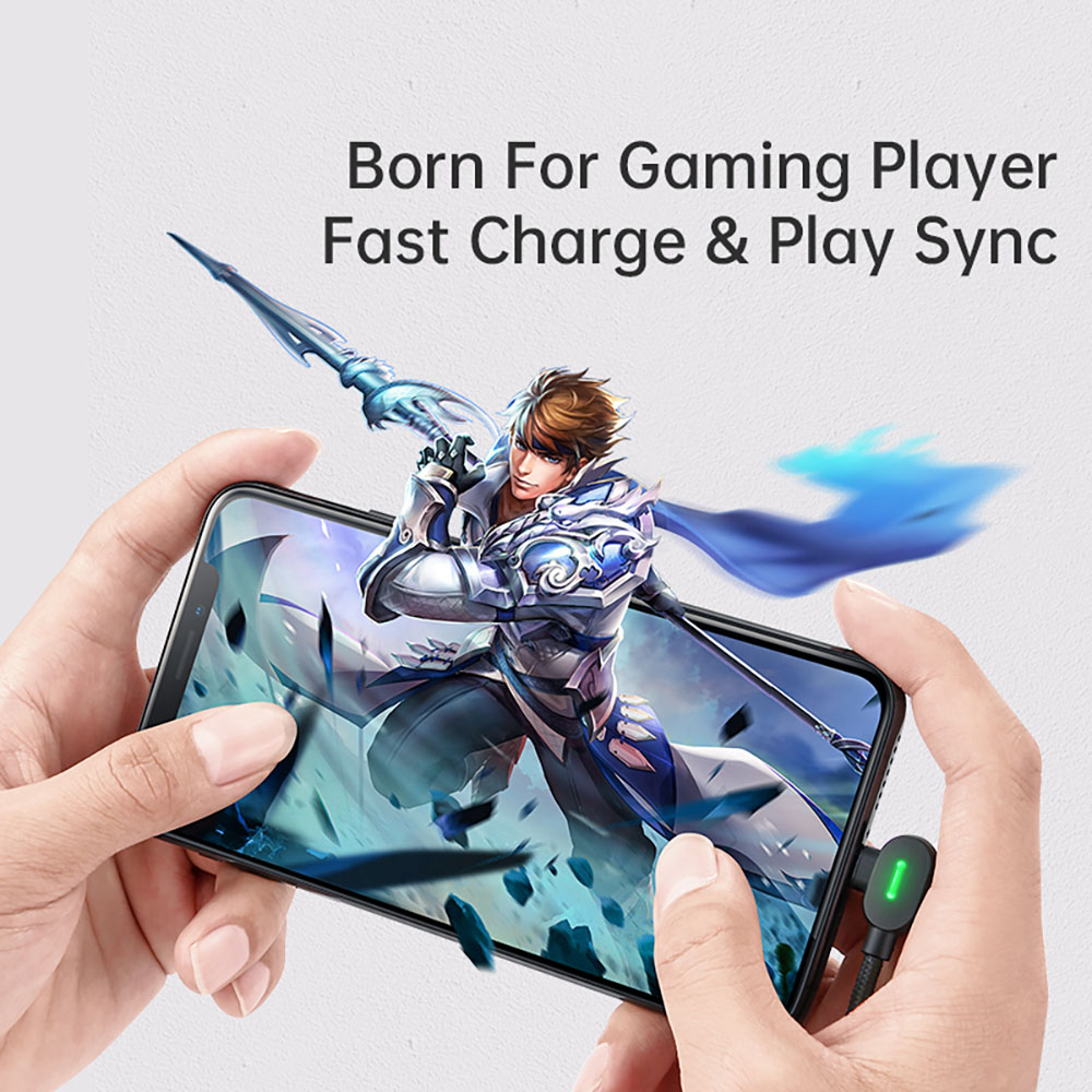 Cable Para iPhone Mcdodo Gamer Usb A Lightning Codo 90 1.8m