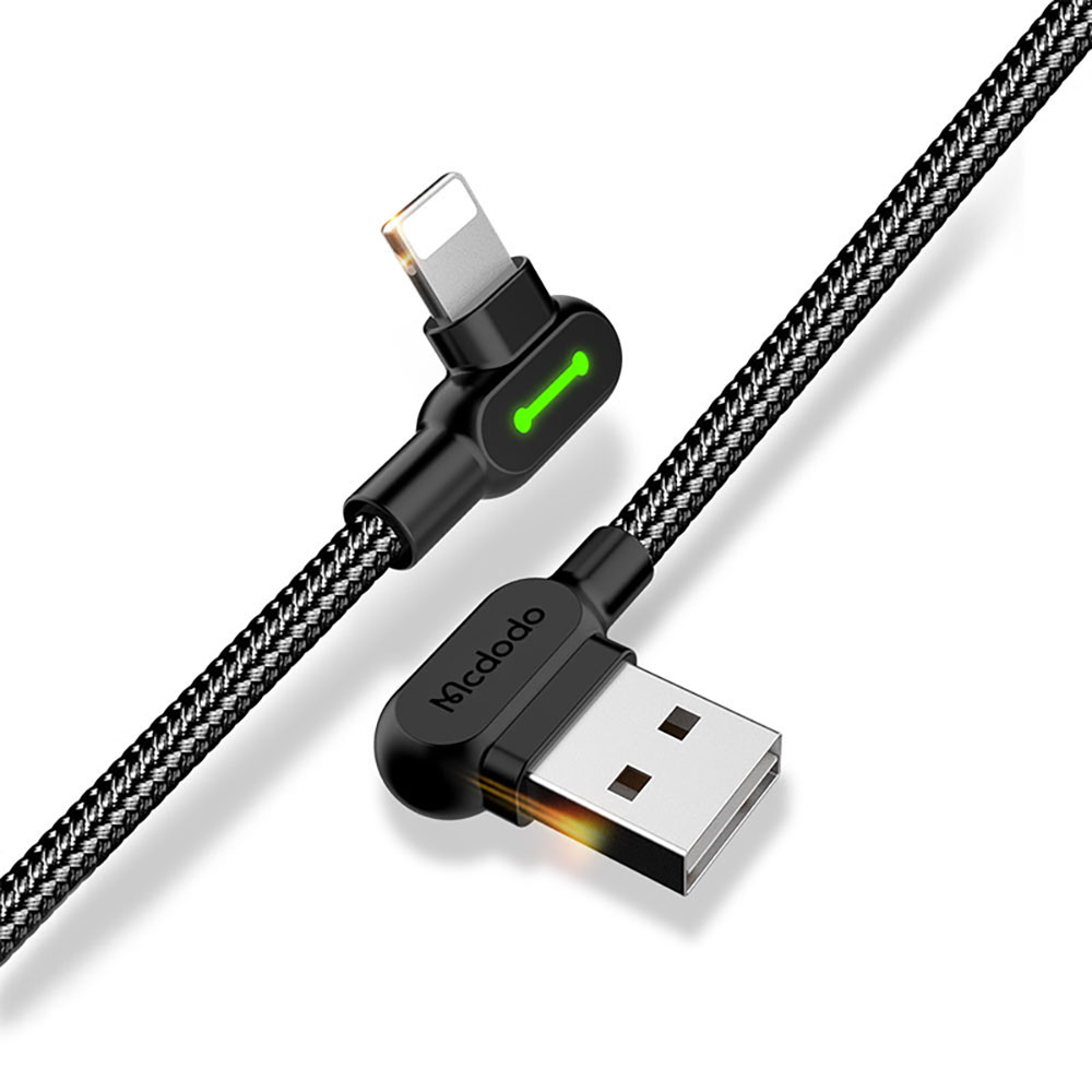 Cable Para iPhone Mcdodo Gamer Usb A Lightning Codo 90 1.8m