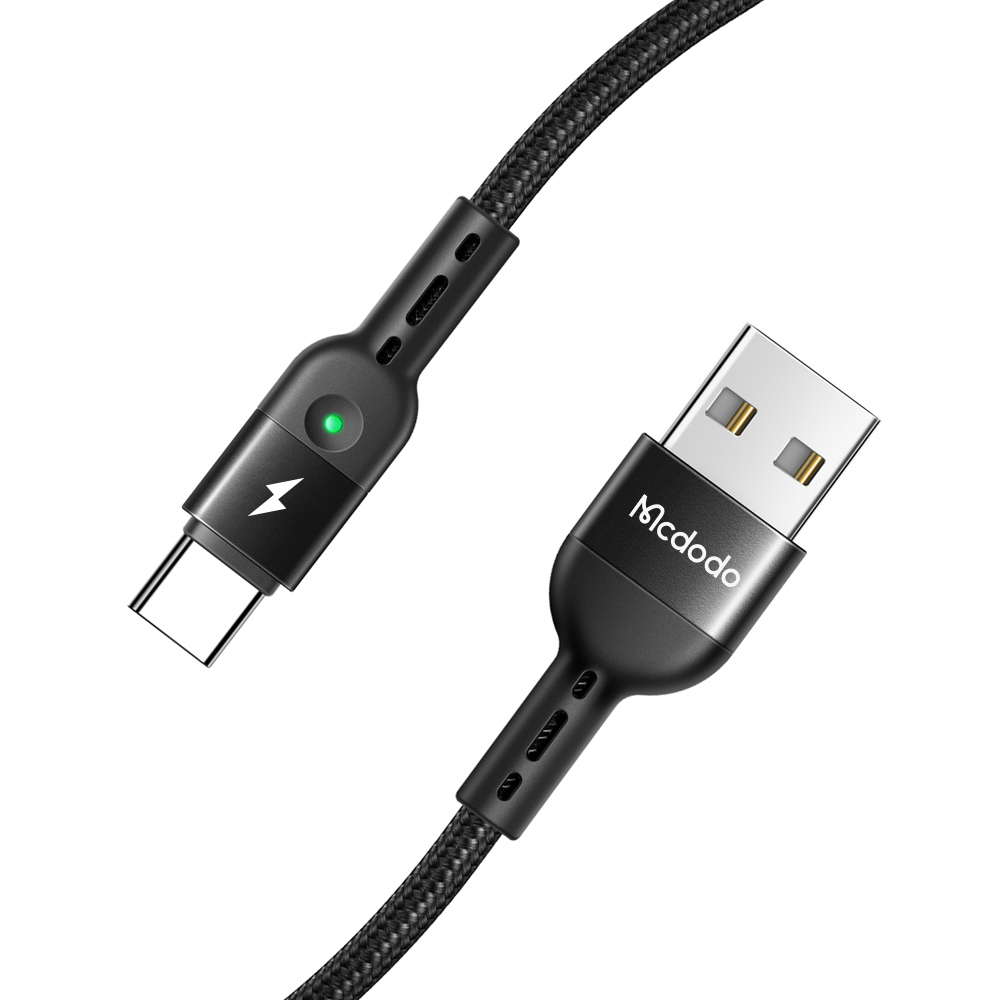 Cable Usb A Tipo C Mcdodo Espiral Retractil Enrollado 1.8m