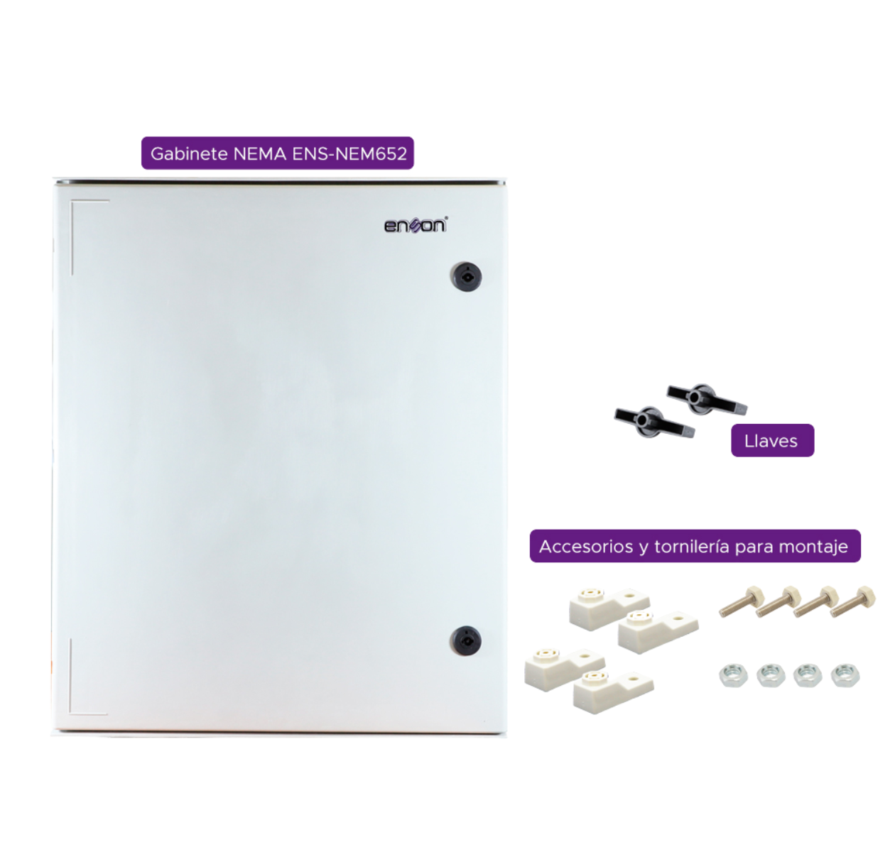 Gabinete Tipo Nema IP66 / NEMA4 para instalación y resguardo equipos en intemperie ENS-NEM652 