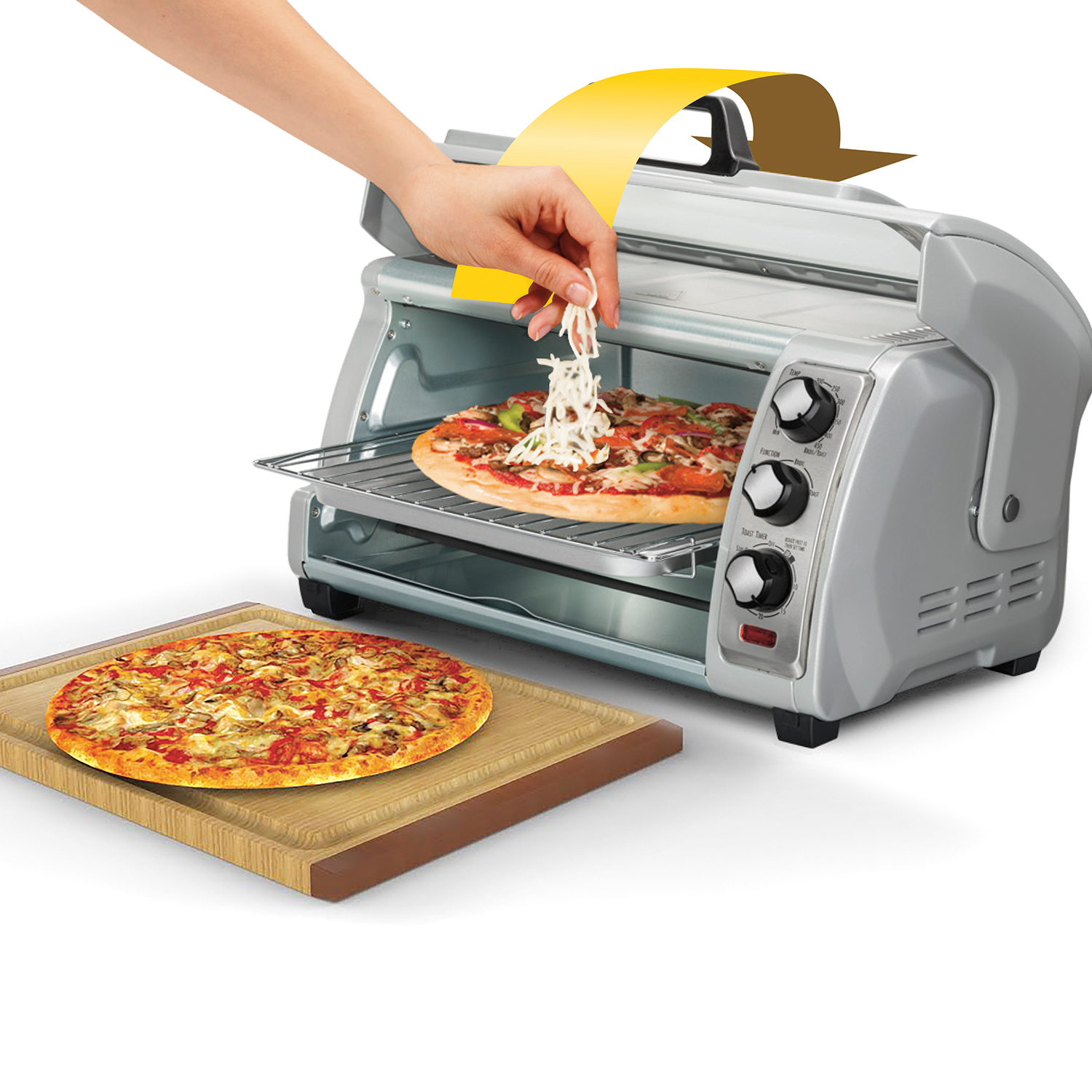 Horno Tostador Hamilton Beach Easy Reach 31127d Silver 120v