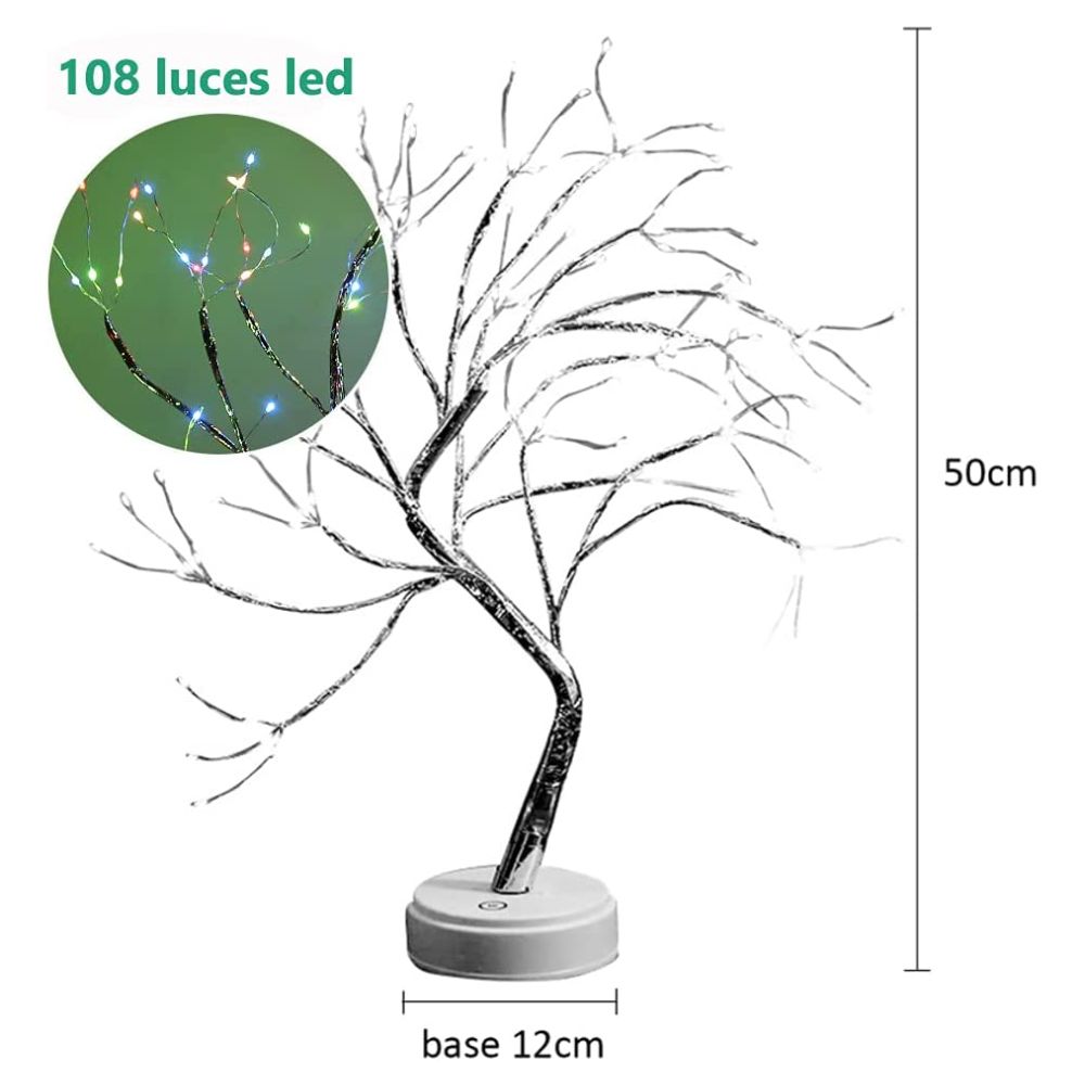 Lámpara LED en forma de árbol Gadgets&Fun con ramas ajustables RGB
